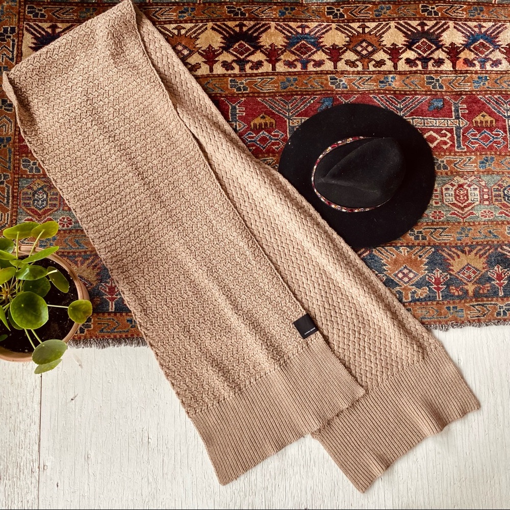 Canada Goose wool scarf tan color